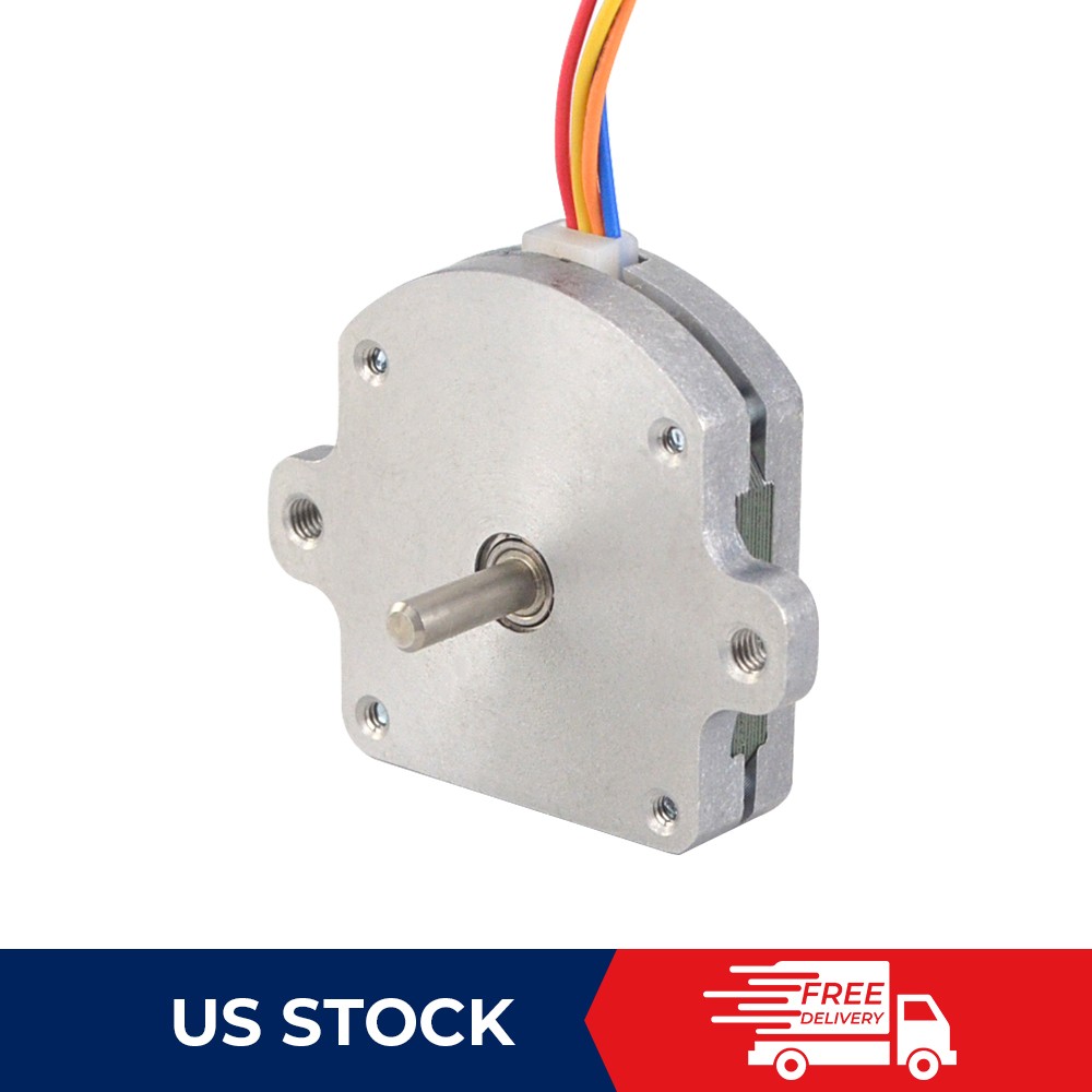 STEPPERONLINE Pancake Nema 11 Stepper Motor Bipolar 1.8deg 1Ncm 0.5A 28x28x9.5mm