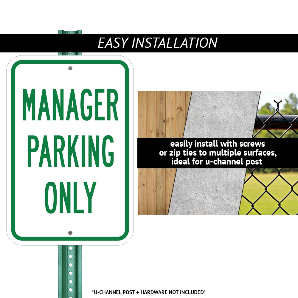 Slow Speed Bump Heavy Gauge Aluminum Parking Sign Rust Proof