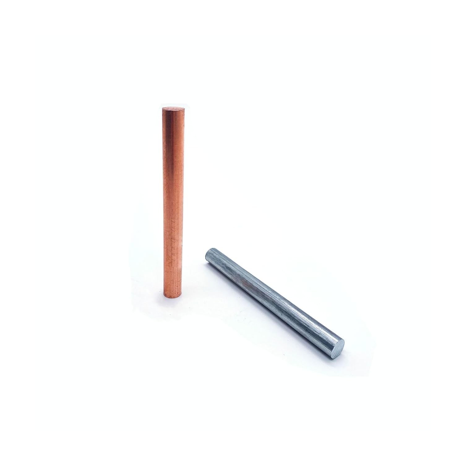 10mm x 100mm Solid Copper Zinc Alloy Metal Rods Bare Copper Zinc Bar Stock