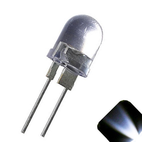 10 x LED 10mm Cool White .5 Watt Super Bright High Power LEDs 0.5w half 1/2 Car