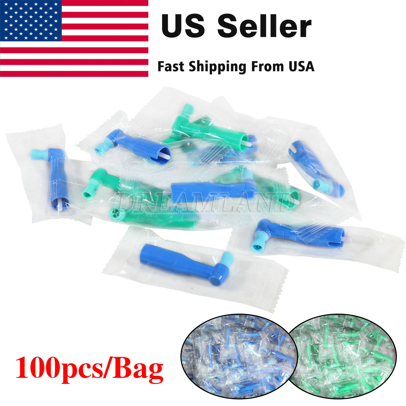 Dental Disposable Prophy Angle 500pcs Soft or Firm Cup Latex-Free Top Quality