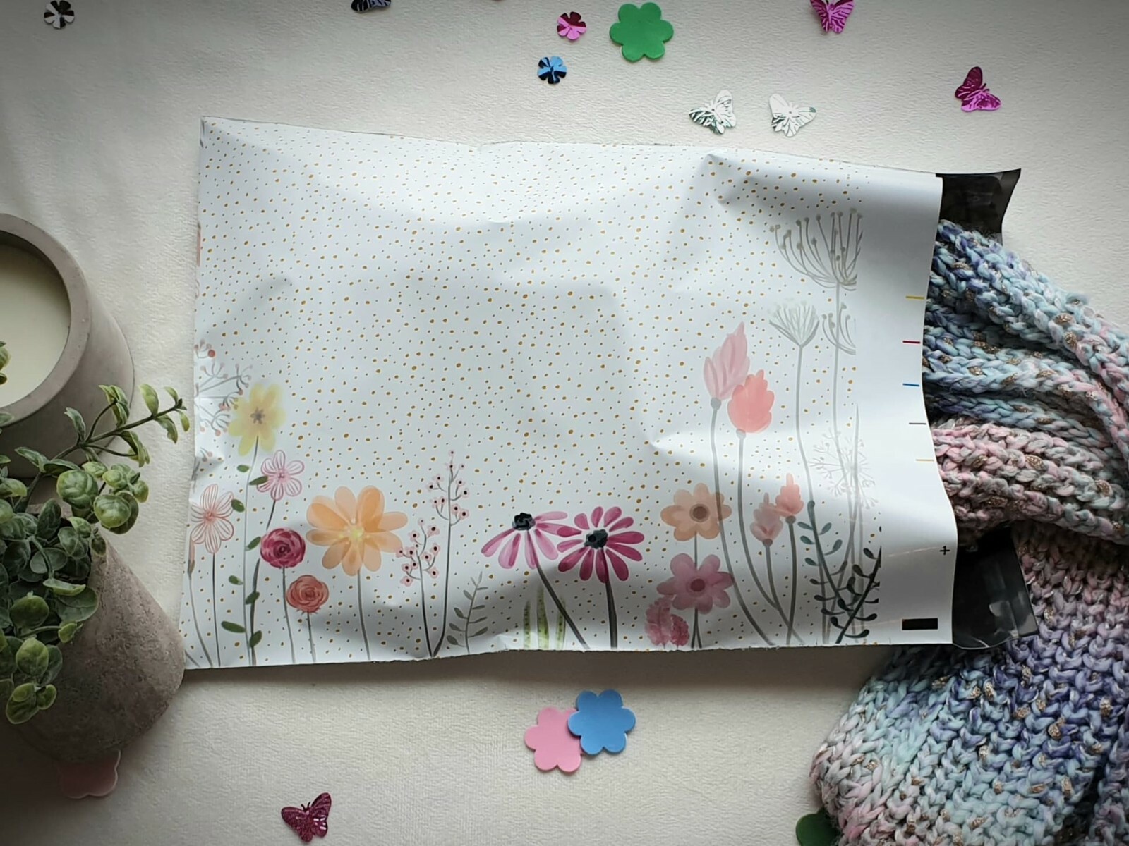 100 Designer Poly Mailers Plastic Envelopes Shipping Bags Custom 10×13