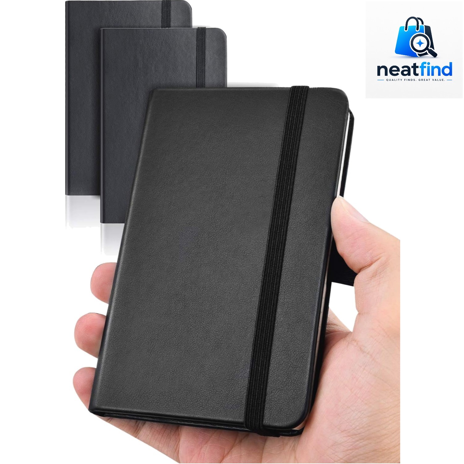 Pocket Notebook, Small Notebook, 2-Pack Total 320 Pages,3.7″ x 5.7″ Pocket No…