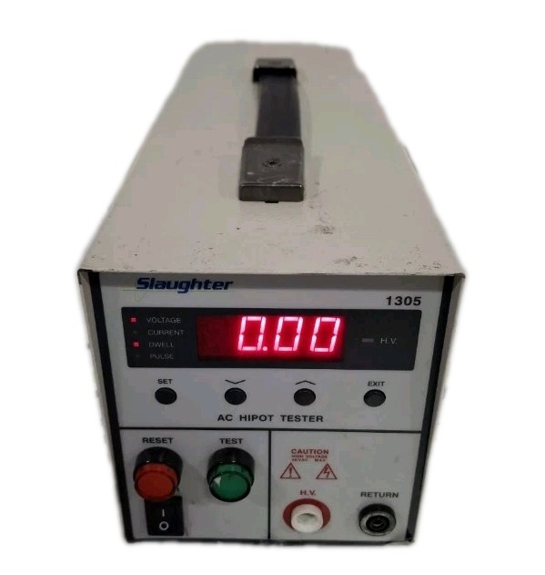 Slaughter 1305 AC Hipot Tester- 3KV, 5 Milliamp – Calibrated
