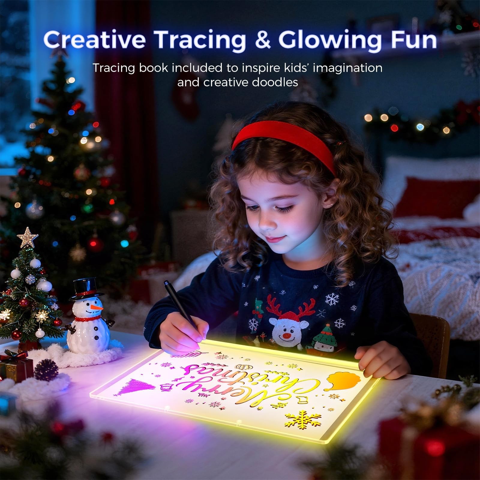 20» Lumi LED Drawing Board for Kids- Erasable Acrylic Electronic White Board…