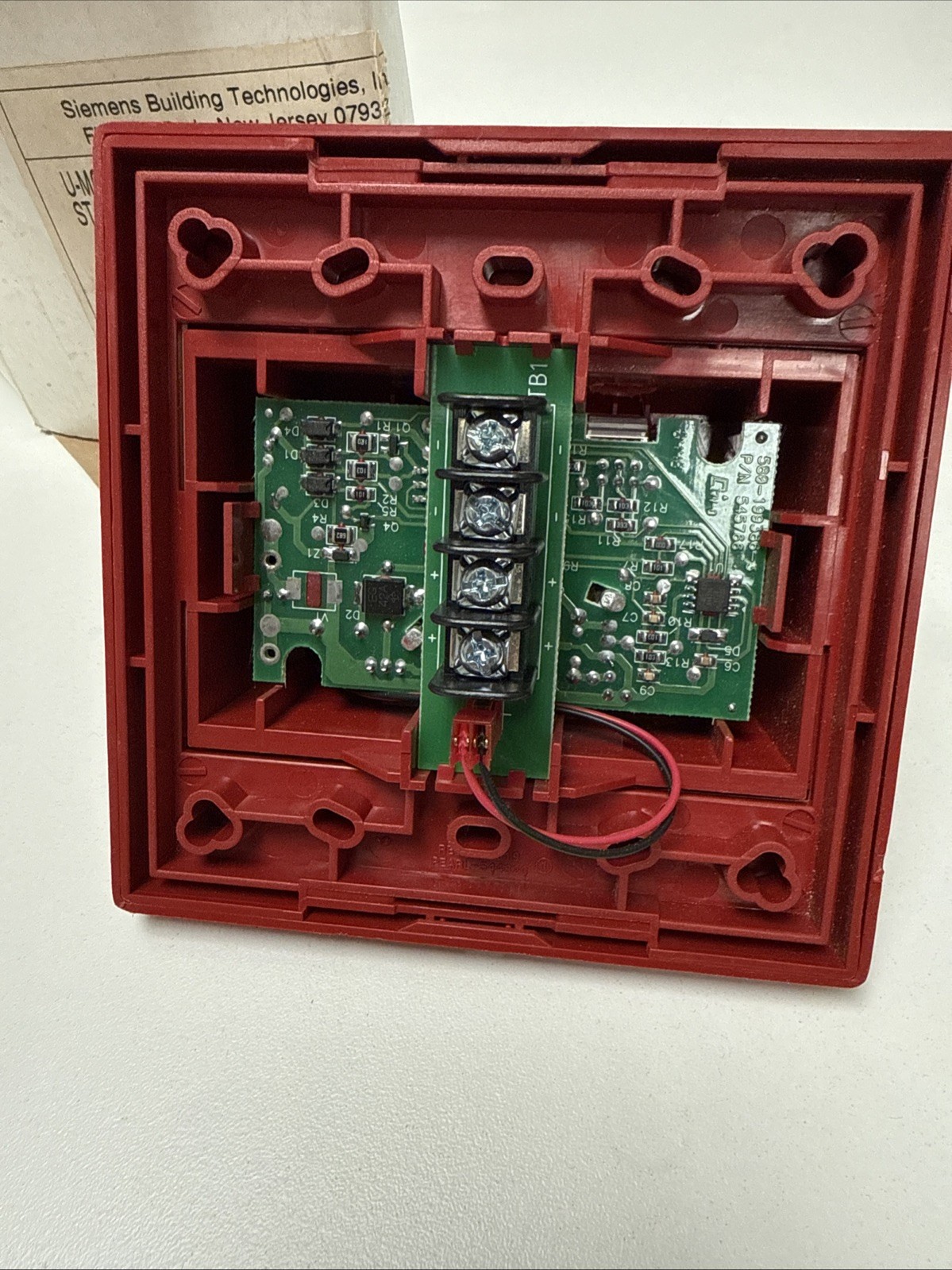 SIEMENS U-MCS STAND ALONE FIRE ALARM STROBE RED 500-699701