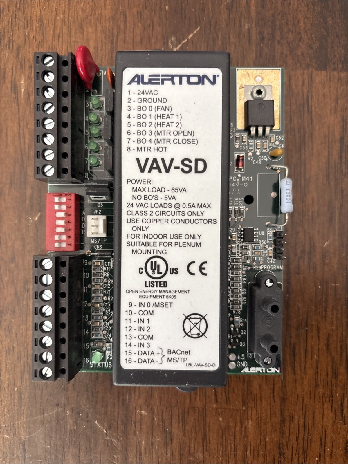 Alerton VAV-SD controller. Used In Working Order.