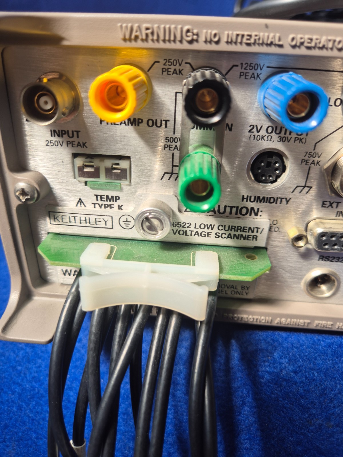 Keithley 6517A Electrometer/ High Resistance Meter w/6522 Scanner Card.