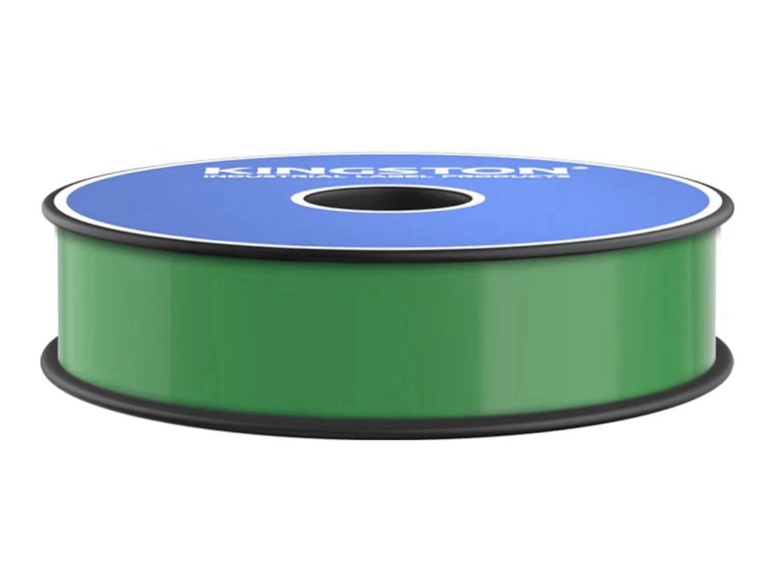 Kingston Premium Vinyl Label Tape, Green, 1″ x 150