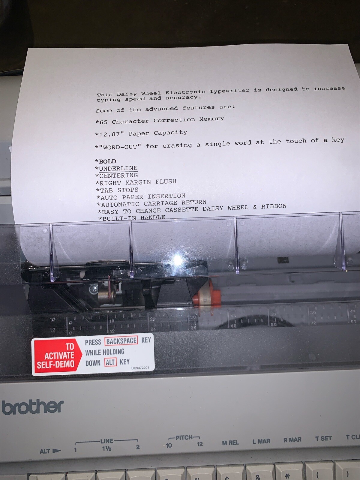 Brother Correctronic GX-6750 Electronic Typewriter Portable *TESTED*