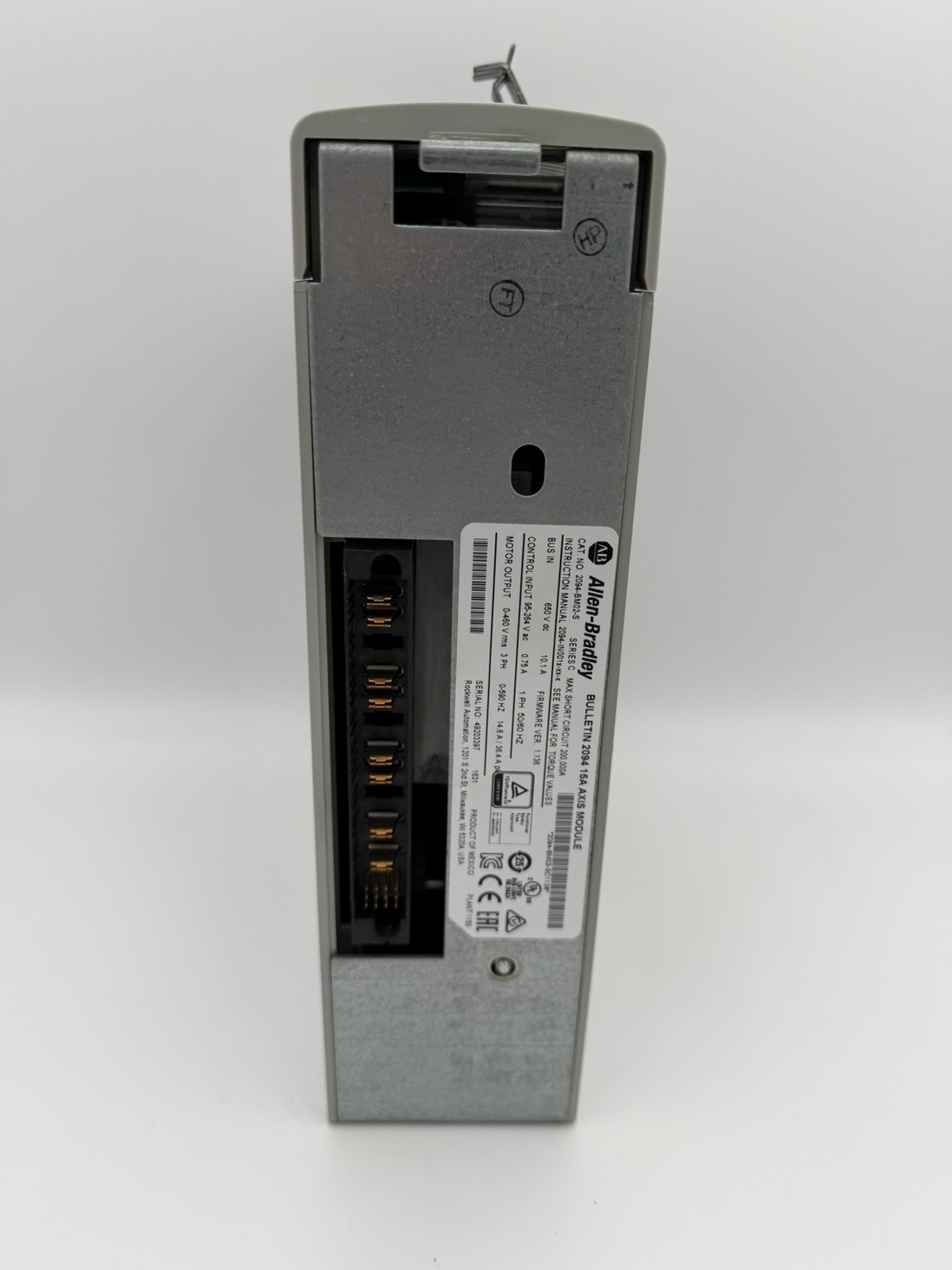 Allen Bradley 2094-BM02-S Kinetix 6000 Multi-Axis Servo Module 400/460V 15A