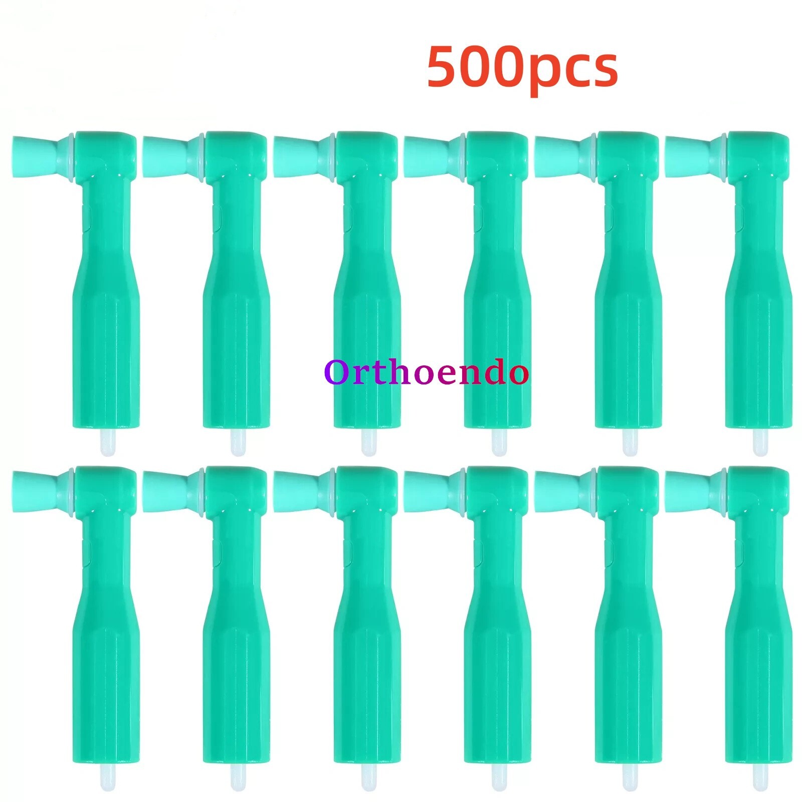 Dental Disposable Prophy Angles Soft Cups for Contra Angle 90° angle Green 500pc