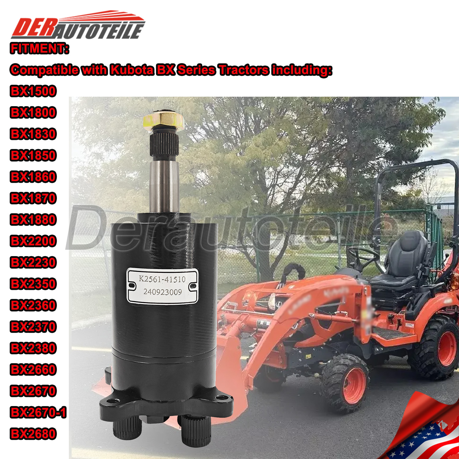 Steering Control Unit Valve For Kubota BX2350 BX2360 BX2370 BX2680 K2561-41510