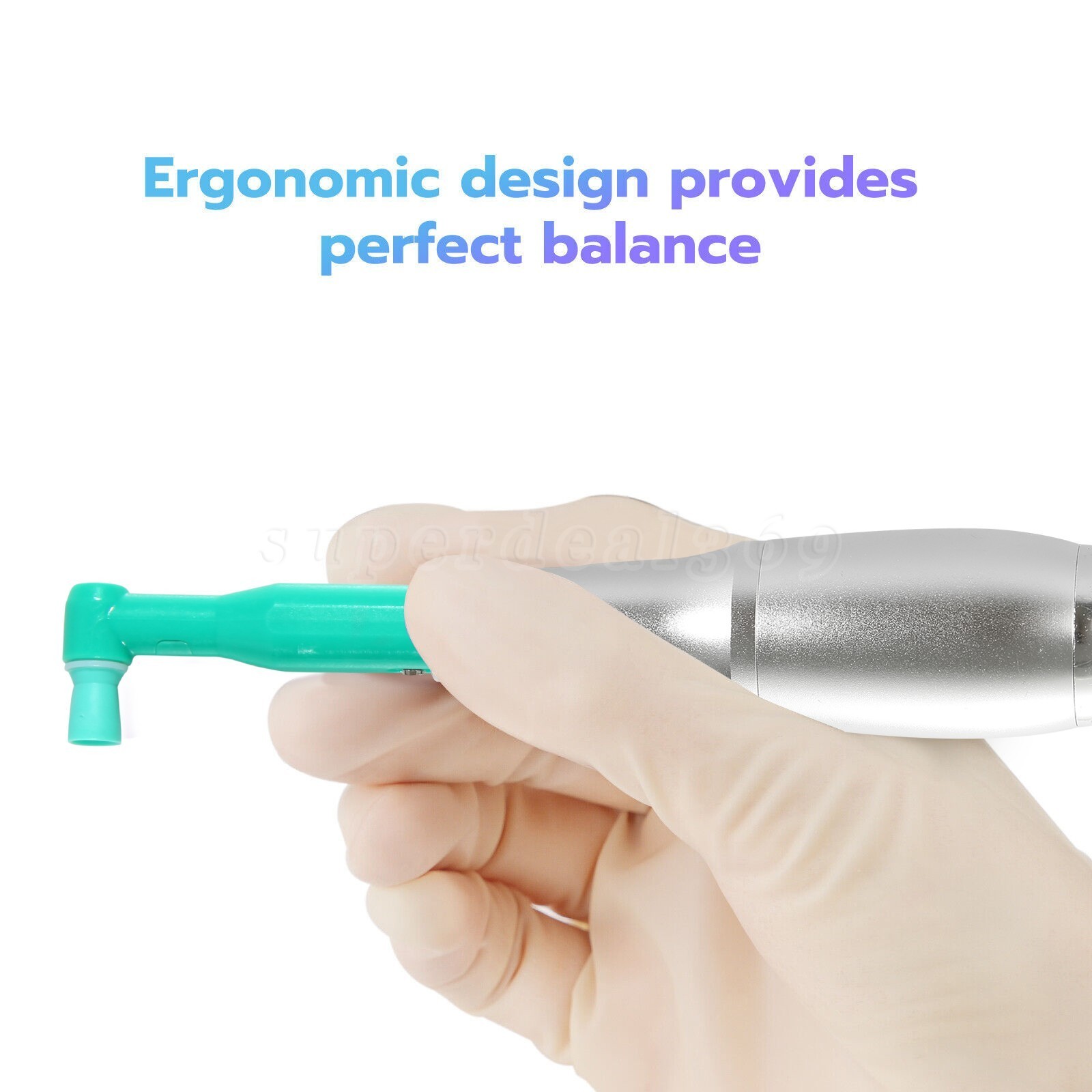 360° Swivel Dental 4:1 Reduction Hygiene Prophy Low Speed Handpiece Air Motor M4