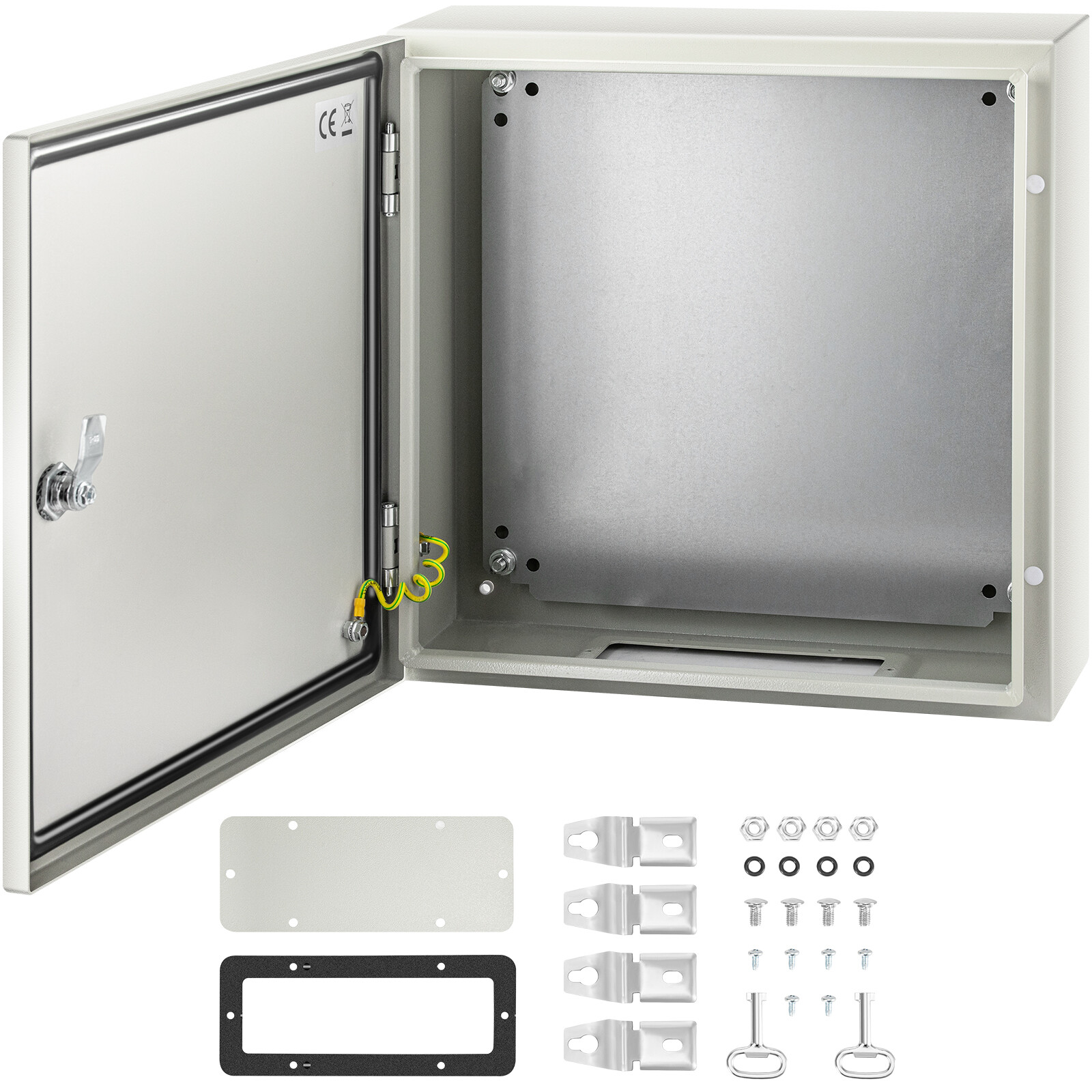 VEVOR 16x16x6» Carbon Steel Electrical Enclosure IP65 Wall Mount Junction Box