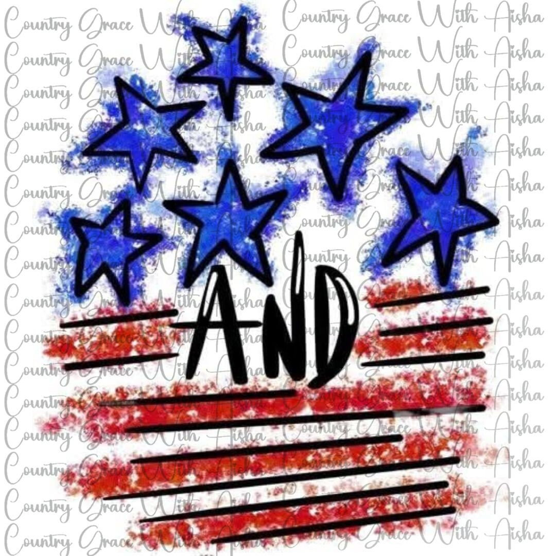 Sublimation Print Stars and Stripes Ready To Press Paper Ink Heat Transfer
