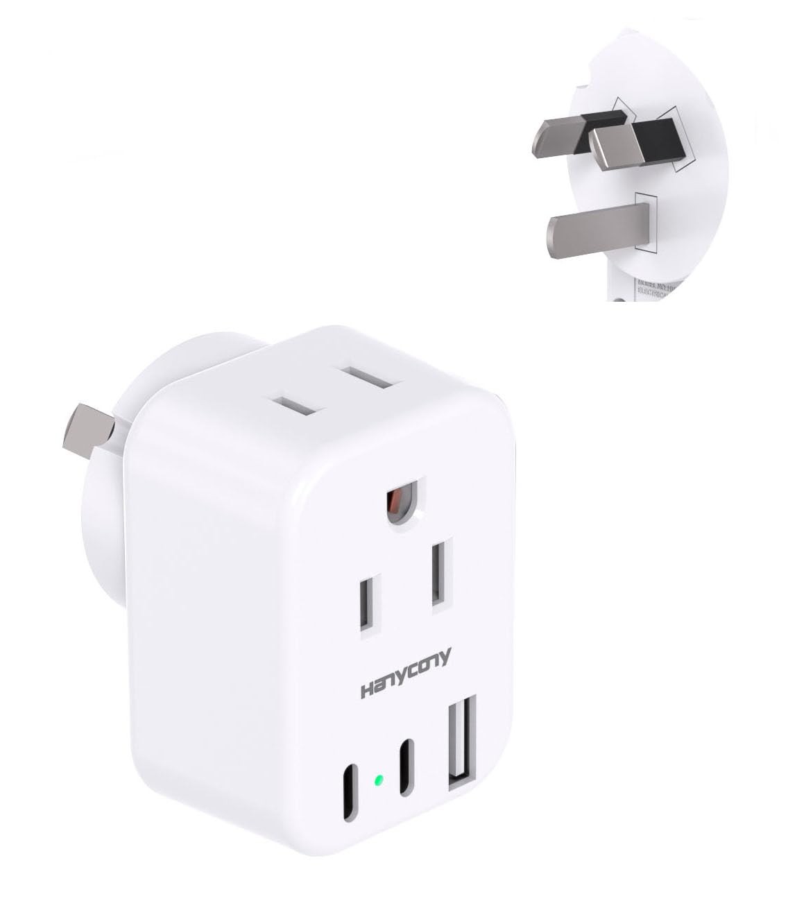 US to Australia New Zealand Power Plug Adapter, Type I Adapter Plug 2 Outlets…