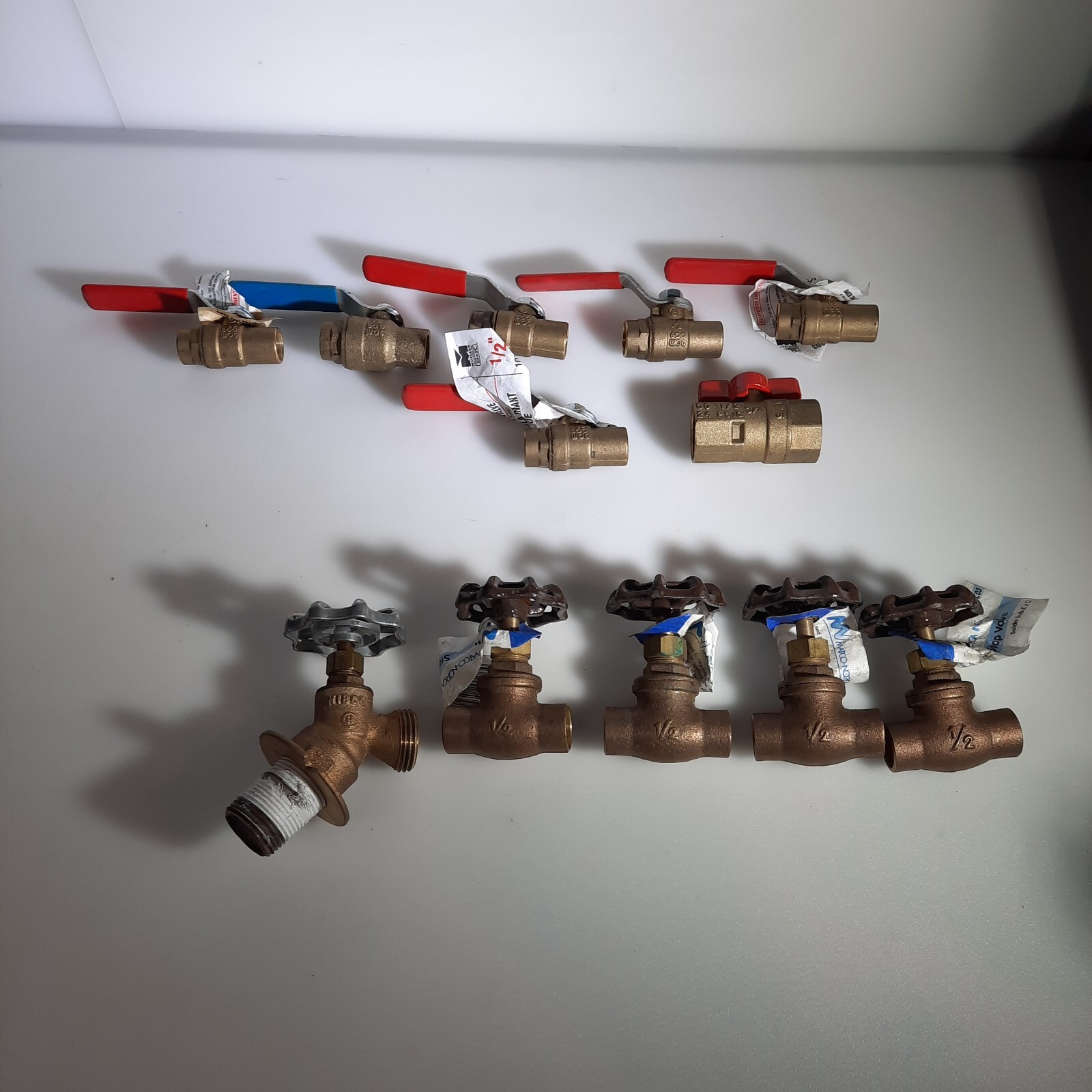 Brass Valves Shut offs 1/2″ Lot of 12 Press Brass Ball Valve B&K Precision