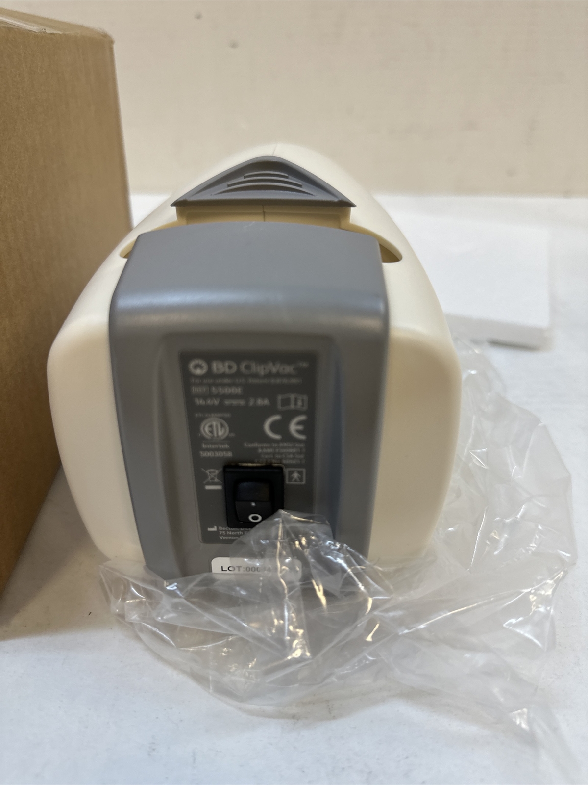 Becton Dickinson BD ClipVac 5500E Clipper Vacuum Unit