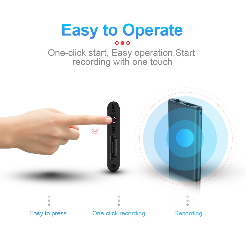 Hidden Voice Activated Recorder Digital Audio Dictaphone Recording Device Spy