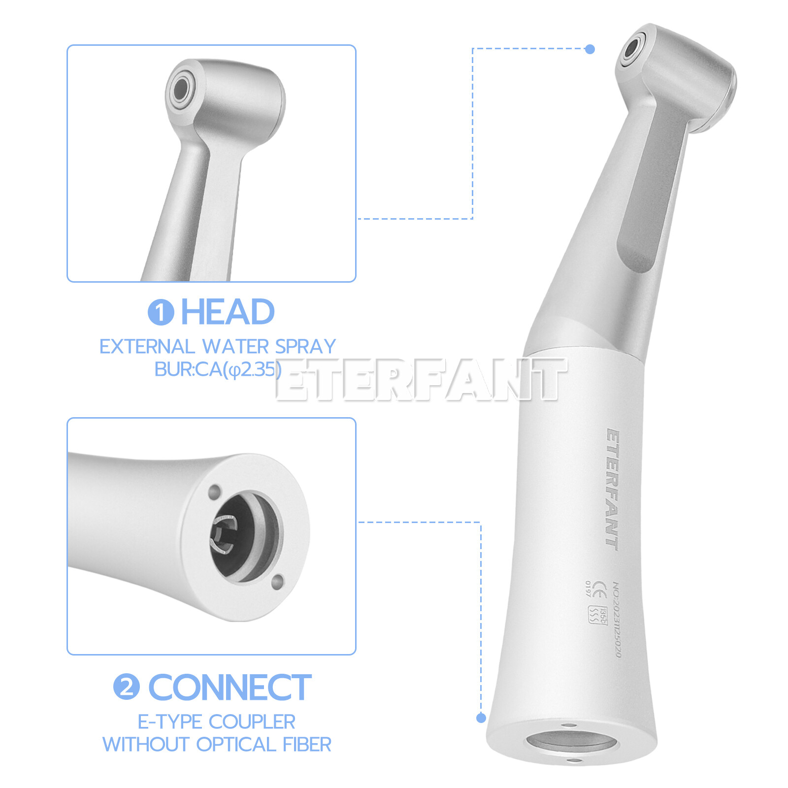 Dental Polisher/Electric Micromotor Polisher/Contra Angle/Straight Handpiece