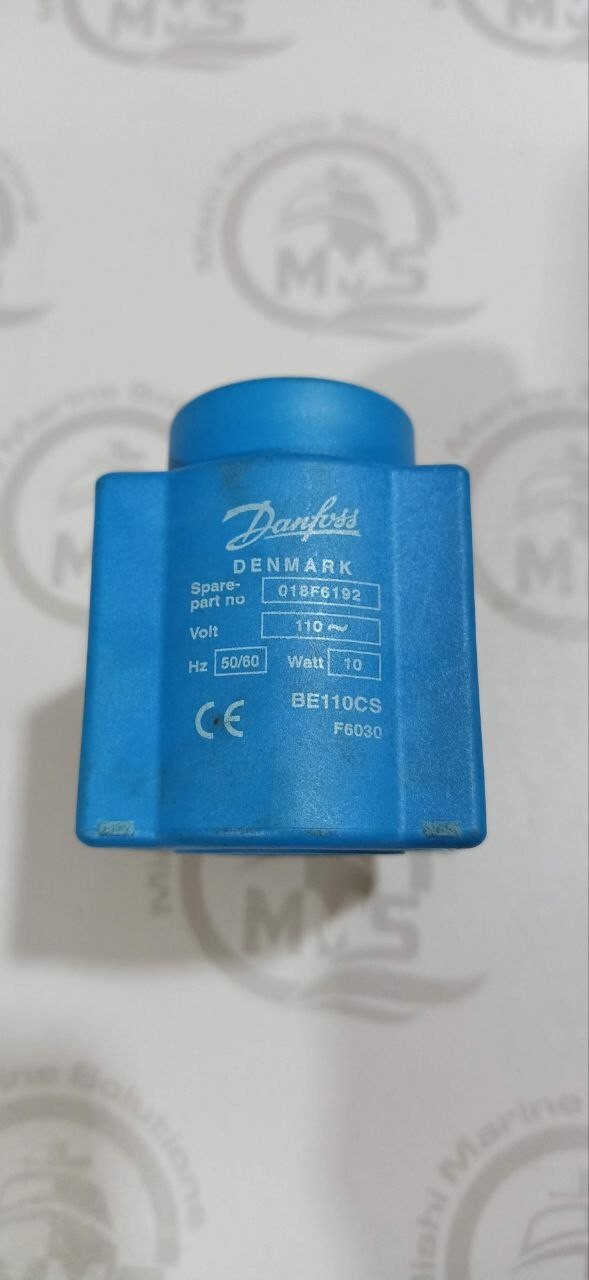 Danfoss BE110CS Solenoid Coil 110V AC 018F6192 DIN 50/60Hz SHIP SPARE DENMARK