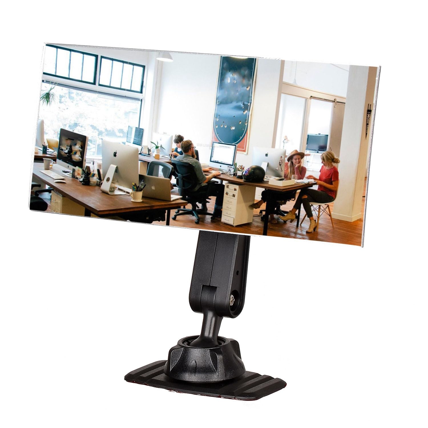 Acrylic Wide Angle Rear View Mirror for Cubicle Desk Computer PC Monitor to S…