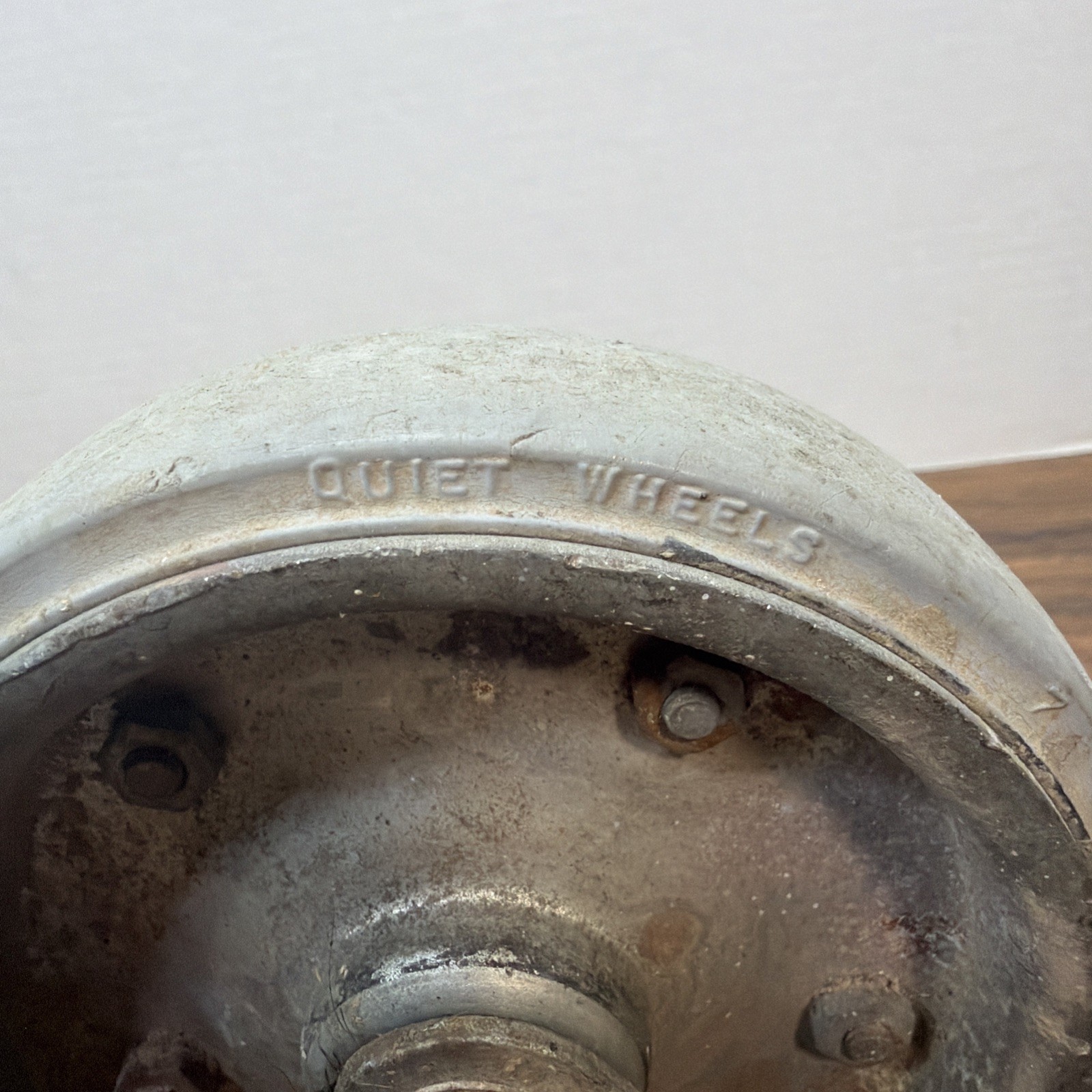 Pair Vintage Colson Quiet Caster Wheels – 5” x 1” – Made USA Model 2-5-65