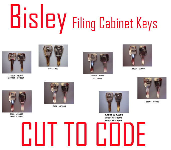 Bisley Replacement Filing Cabinet Keys Cut to Code – Keys Professionally Cut
