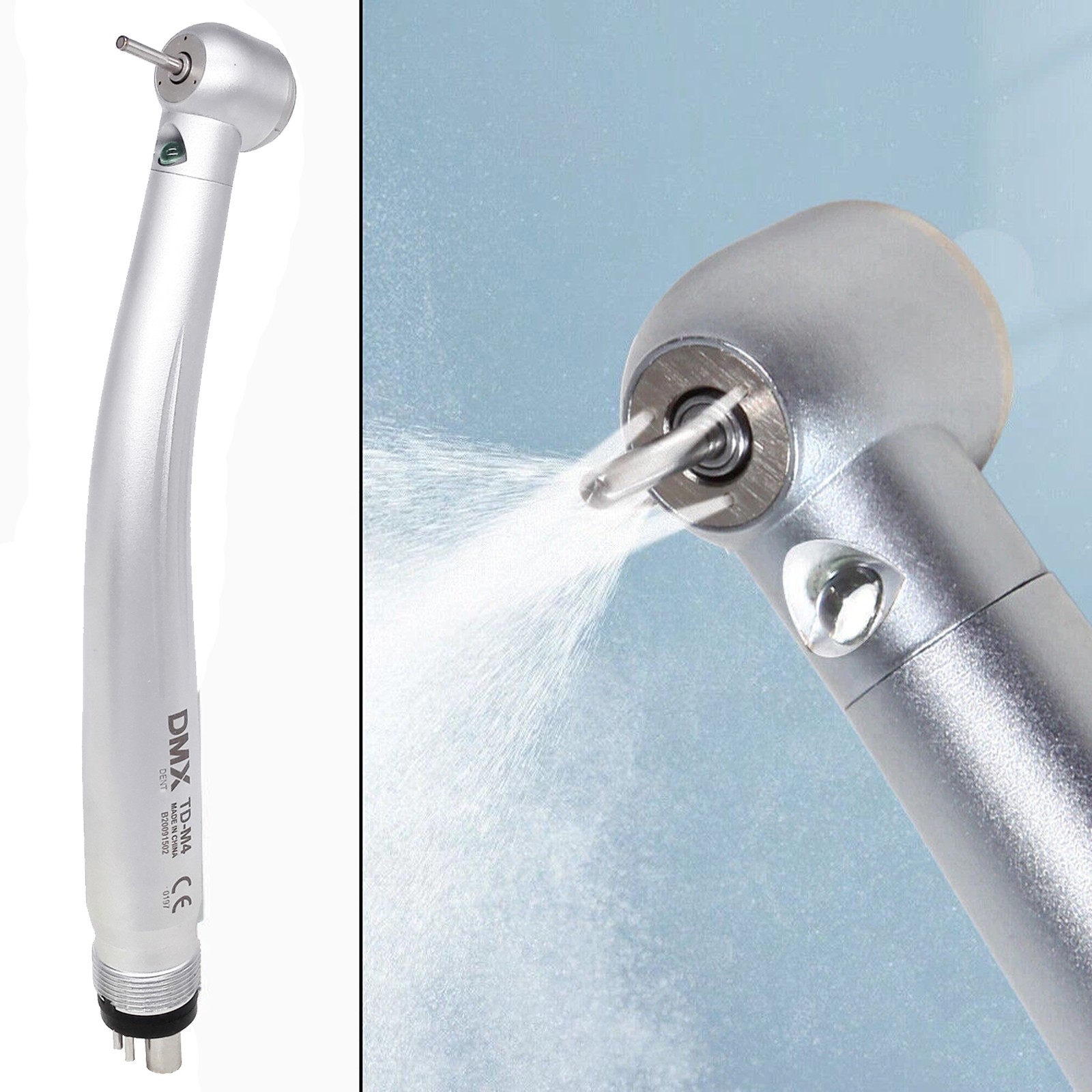 KAVO Style Dental Fiber Optic High Speed Turbine Handpiece LED E-generator 4Hole