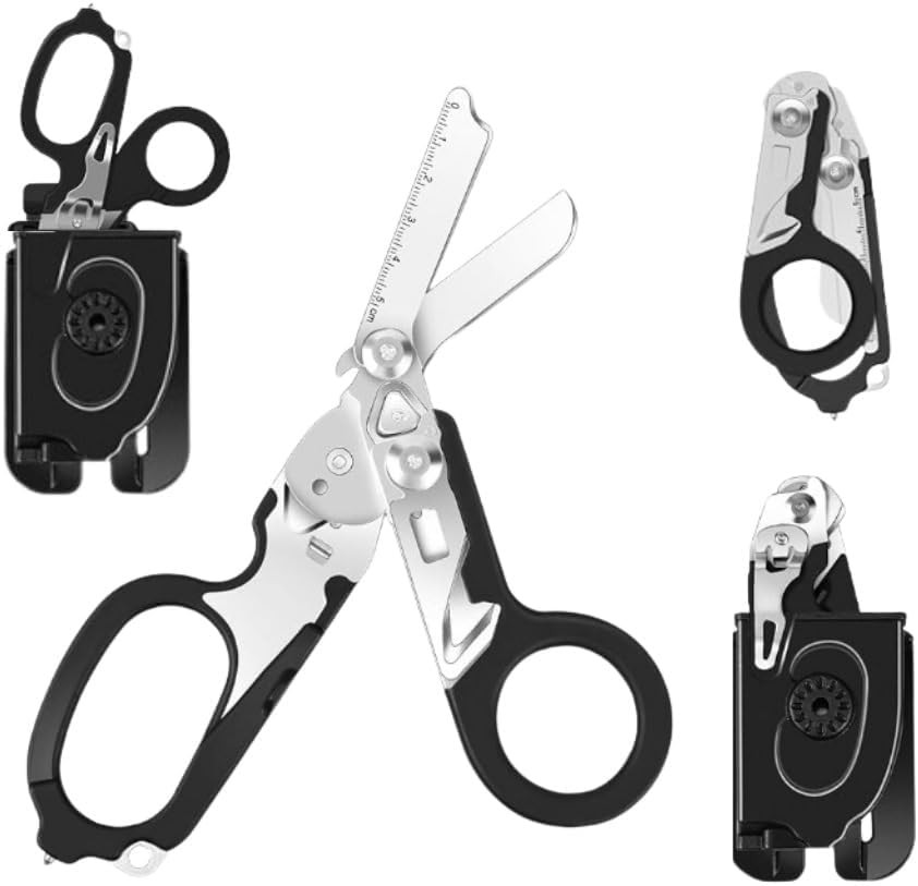 Emergency Trauma Shears Medic Emt Heavy Duty Multi Purpose Shears Black Handle