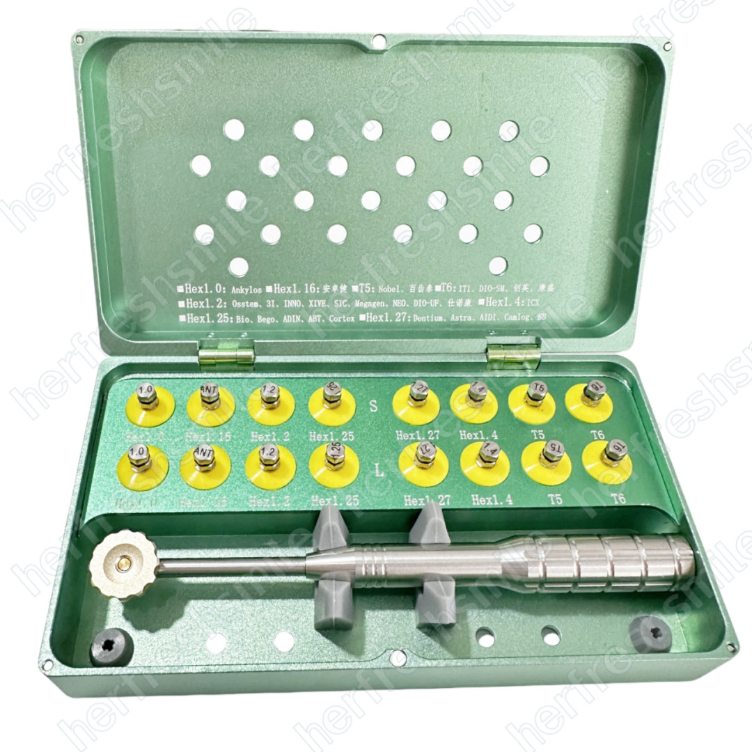 Dental Universal Implant Screwdriver Tool Hand Torque Wrench Screw Tool Kit