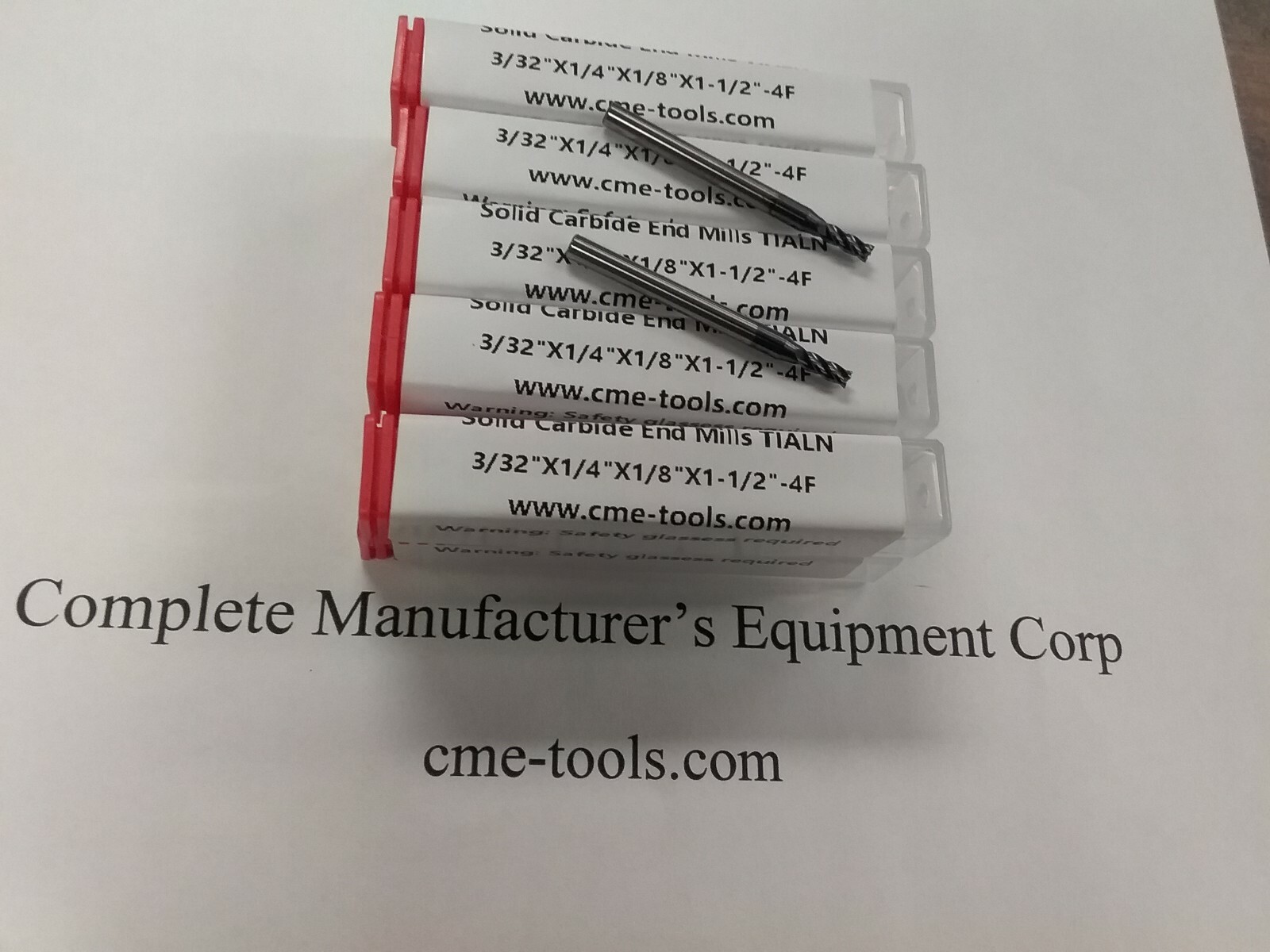 10pcs 3/32″ Tialn coated solid Carbide End Mills 4 Flt S/E #1006-TN-332