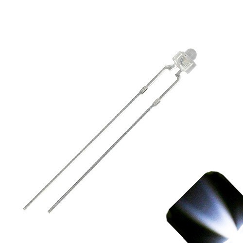 10 x LED 1.8mm / 2mm Clear Cool White Ultra Super Bright LEDs Clear Train Model