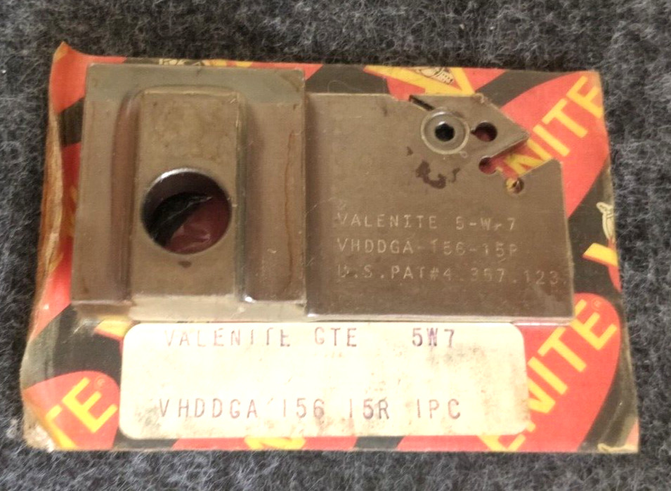 NOS Valenite VHDDGA 156-15R 5-W-7 Grooving Cut Off Blade Tool Holder
