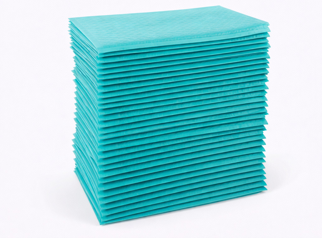 1000 Bulk Teal Poly Bubble Mailers #000 4×8 Water Resistant Padded Envelopes
