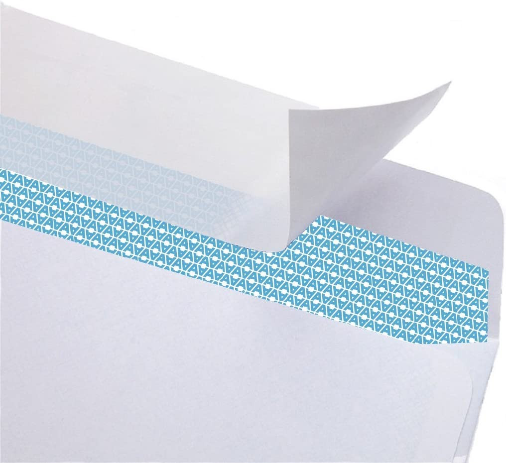 Aimoh #10 Security Self Seal Envelopes – 100 Qty |No Window, Enveguard, 4⅛ X 9½»