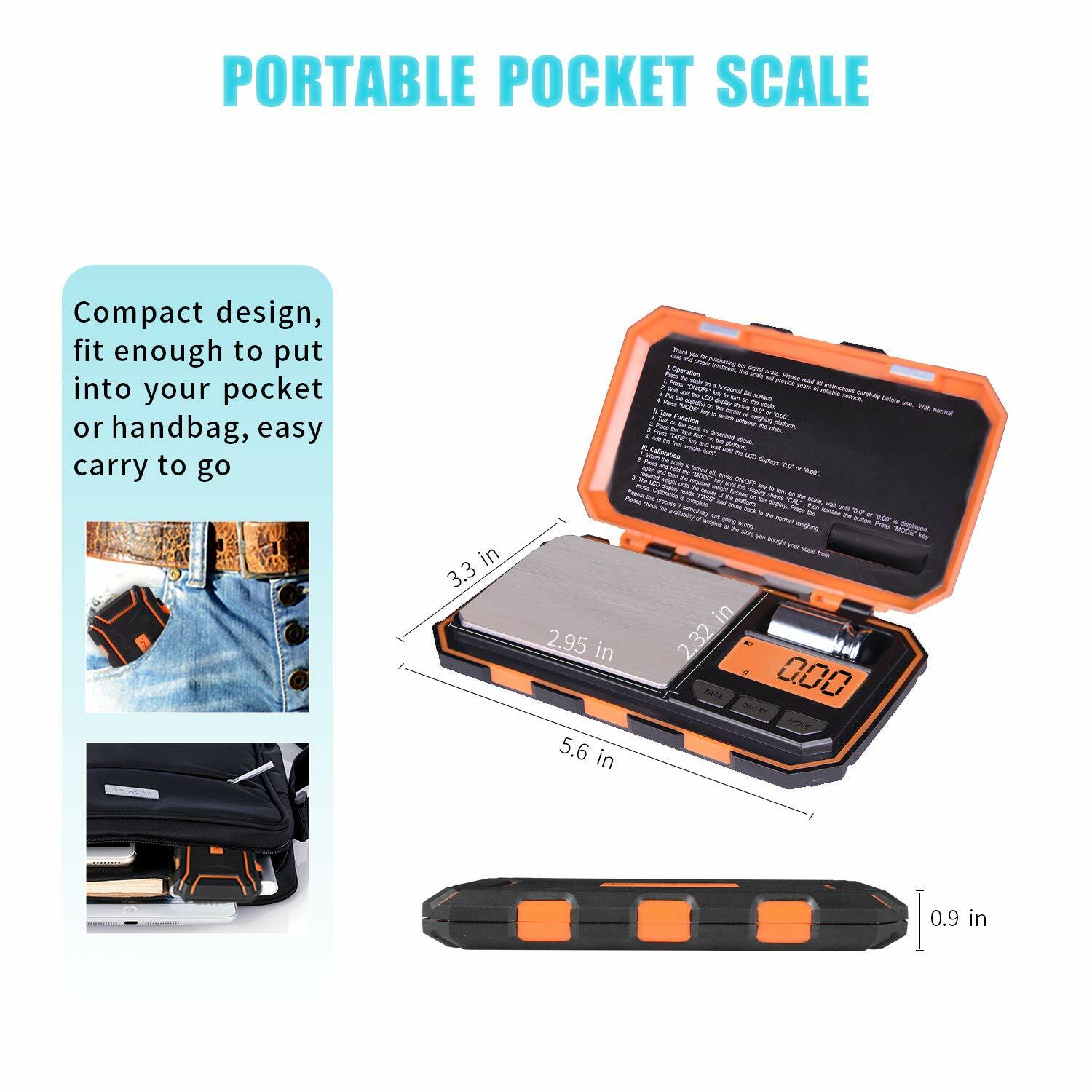 Fuzion Constant 14191-645C Pocket Scale,200gx0.01g Jewelry Gold Gram Herb Karat