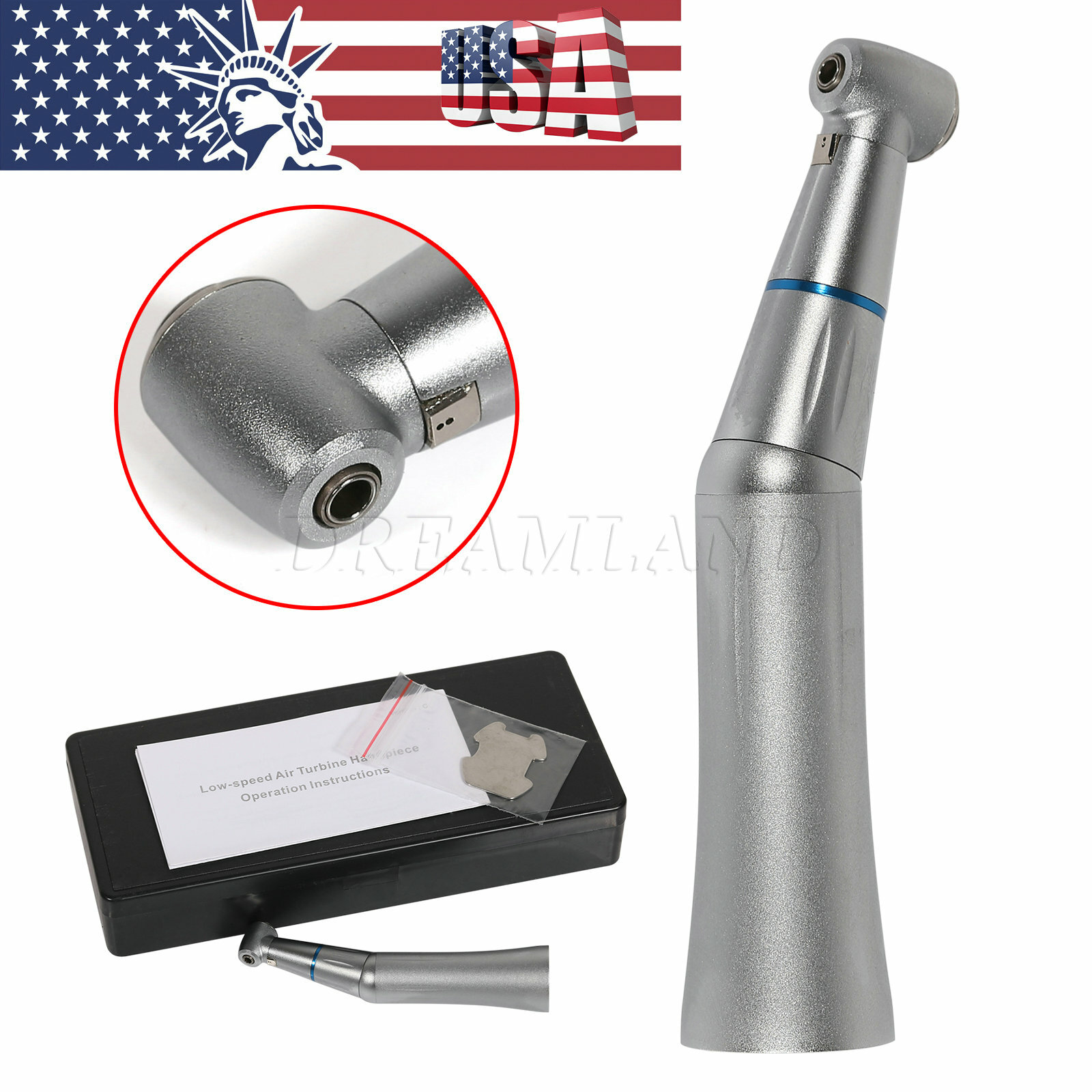 SKYSEA Dental Internal Water Spray Contra Angle Low Sped Handpiece for NSK