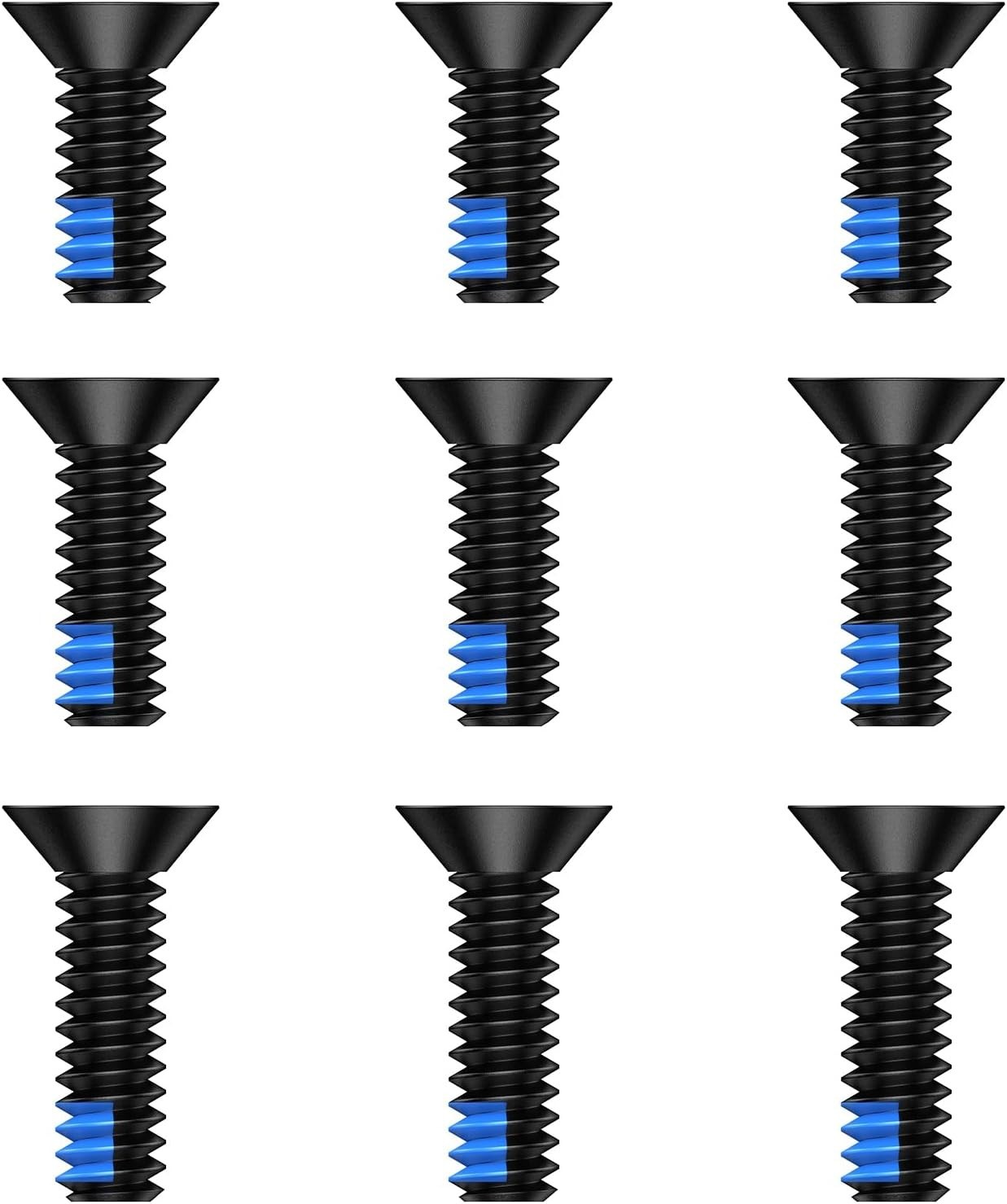 9Pcs Red Dot Screw Kit Includes 6-32 in 8mm/9.5mm/11mm for Red Dot Sight Optics