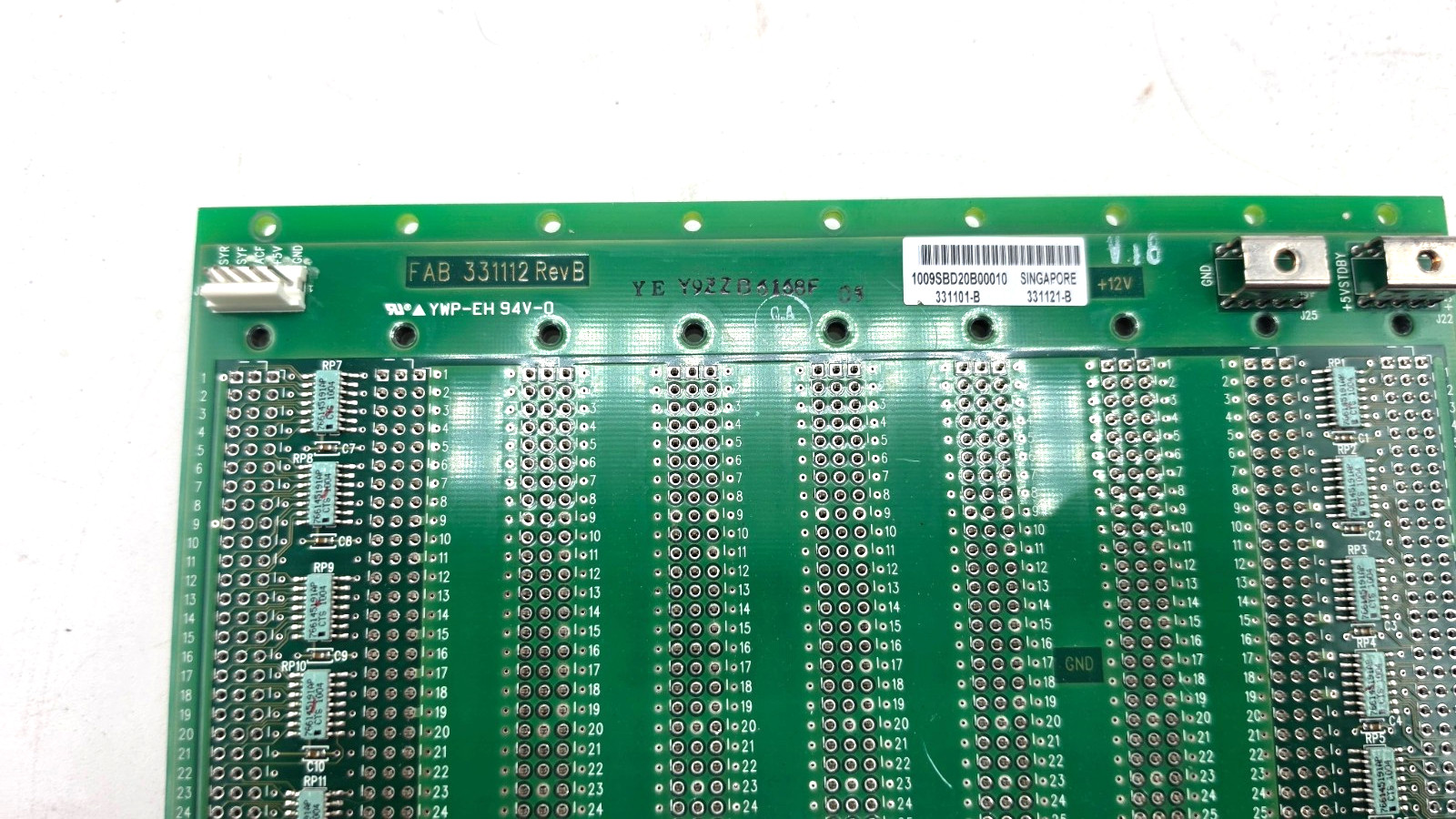 BECTON-DICKINSON VME BACKPLANE FAB 331112 REV B 33101-B 331121-B LSR ii FLow