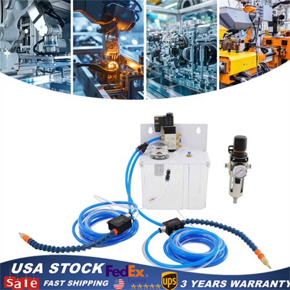 2 Sprayer Lubrication Spray System Cooling Sprayer Coolant Pump Oil Mist Sprayer