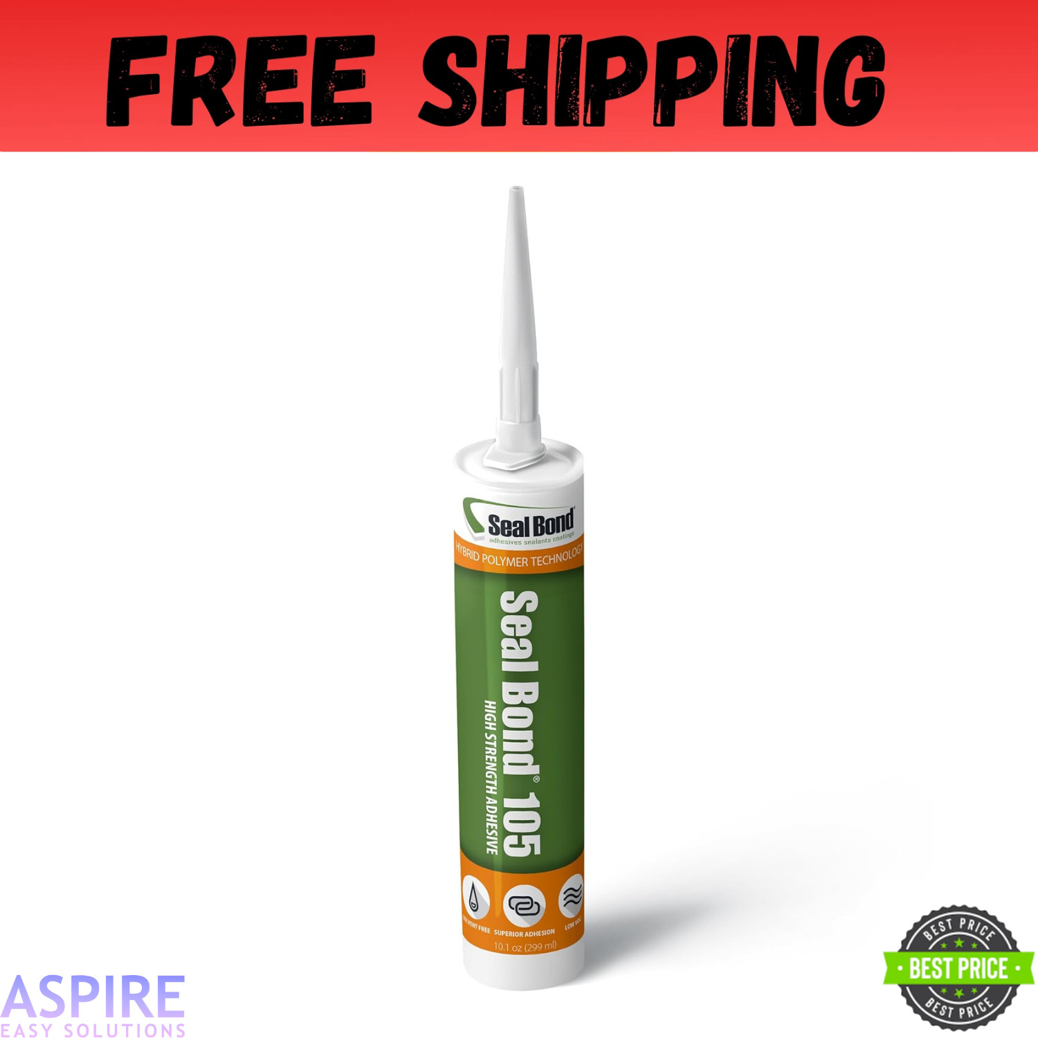 Seal Bond 105 Black – Marine/Industrial Adhesive Sealant – Superior to Silicone