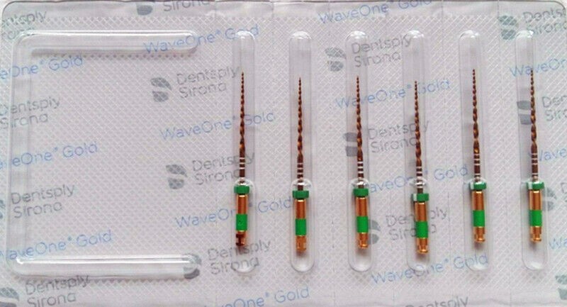 Waveone Gold Wave One Medium 21mm Endodontic File Root Canal Dentsply 6pcs/Pk
