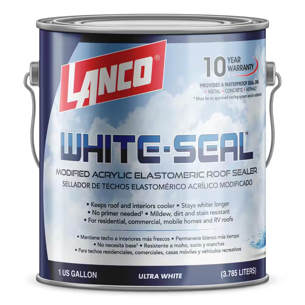 White-Seal 1 Gal. Acrylic Elastomeric White Reflective Roof Sealer
