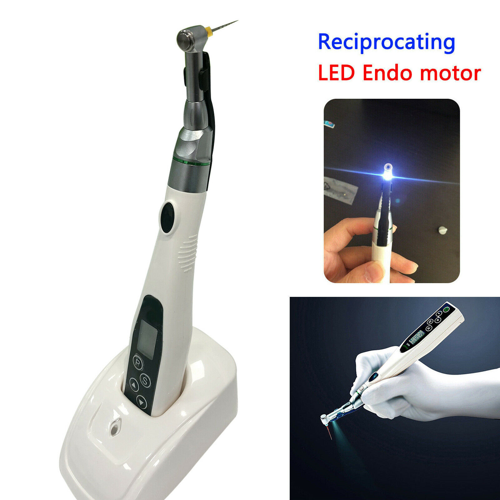 Dental Endo Motor Endodontic​s Cordless 16:1 Root Canal Contra Angle Handpiece