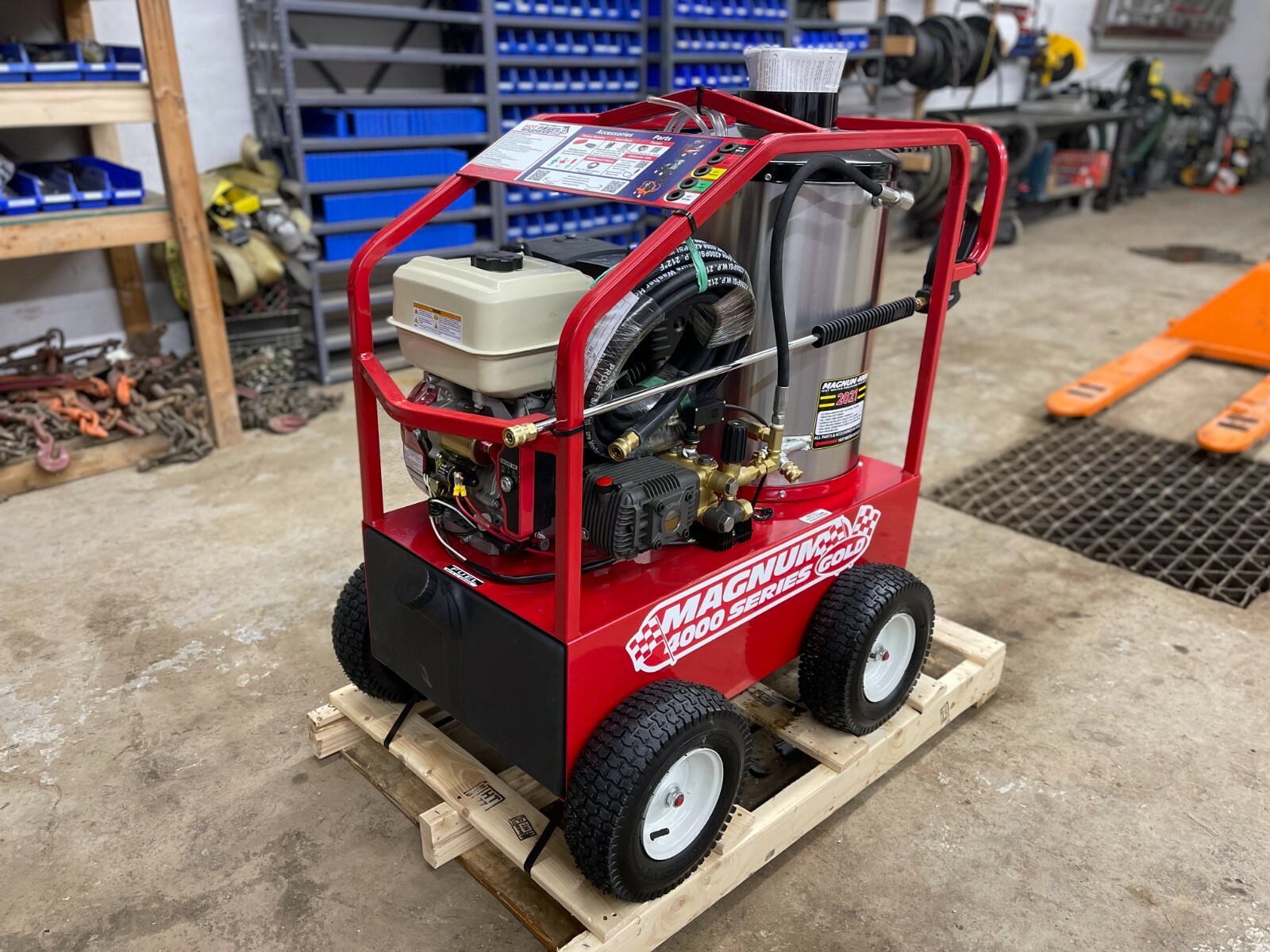 NEW – 2024 Easy-Kleen Magnum 4000 Series Hot Water Pressure Washer Diesel Burner