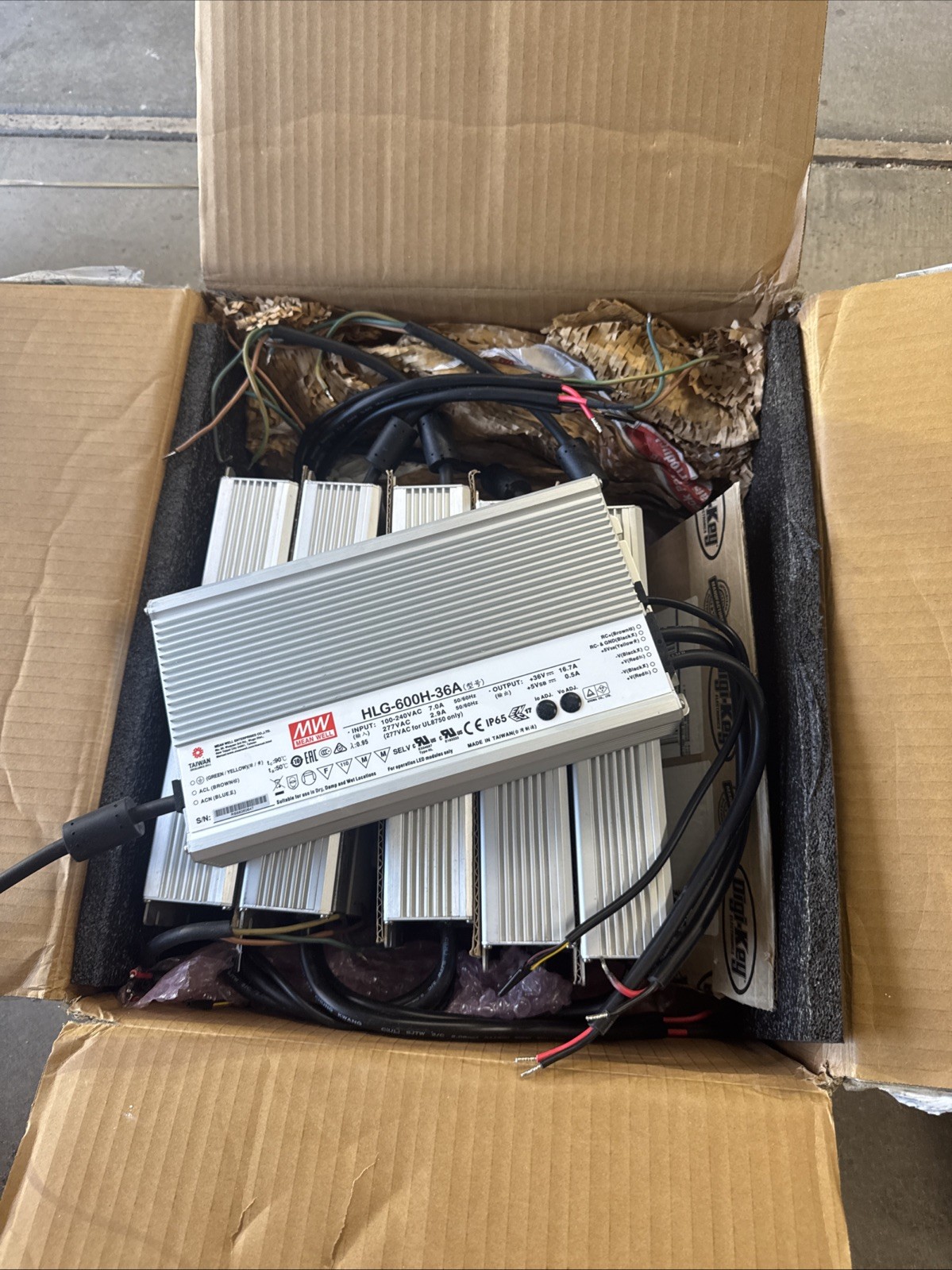 Mean Well HLG-600H-36A Adjustable Power Supply 600W 36V