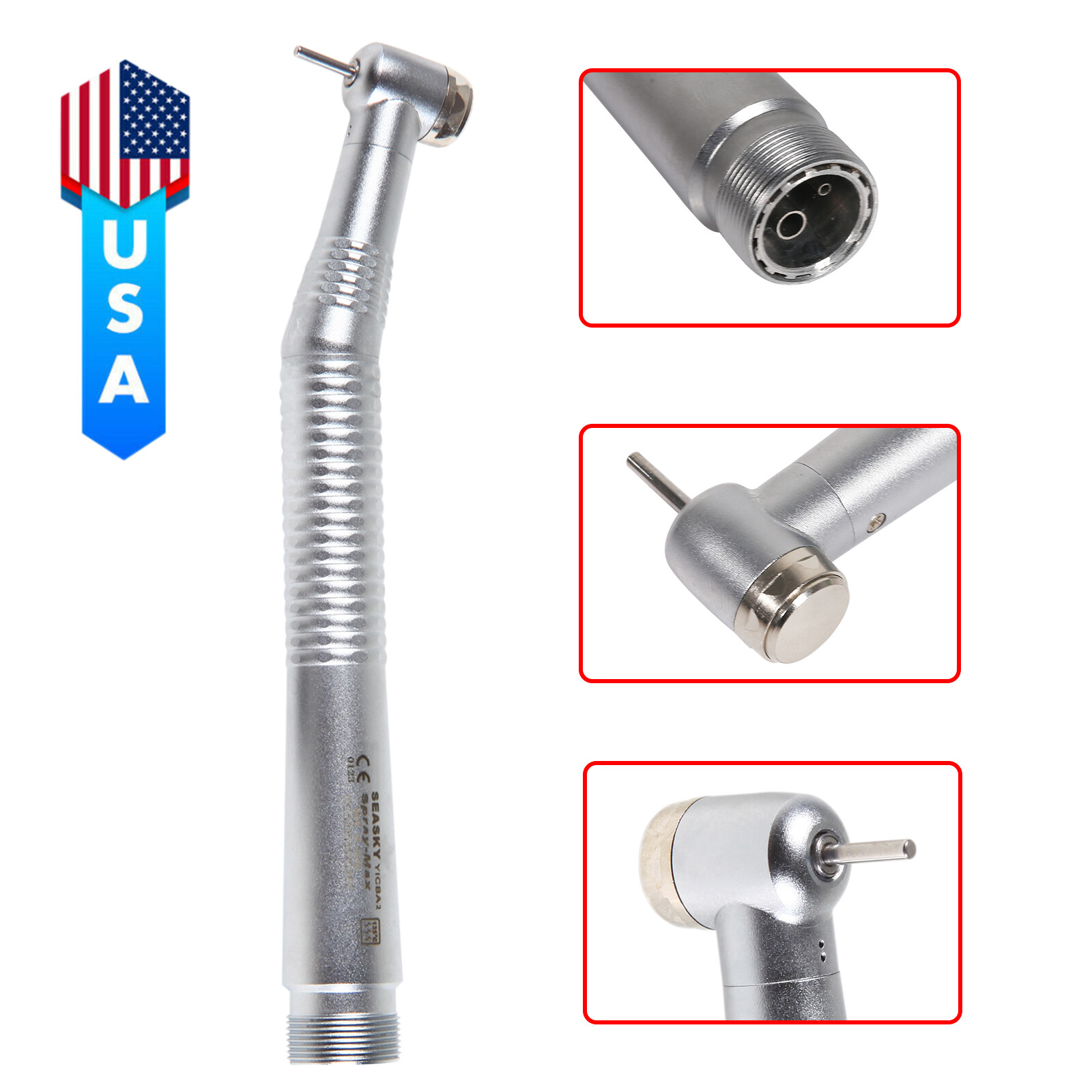 NSK Style PANA-MAX Dental High Speed Handpiece Push Button 2/4 Hole SEASKY-Y1BA