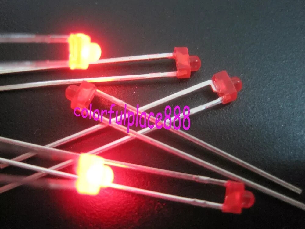 1.8mm Diffused LED Red Yellow Blue Green White Orange Warm White Leds Diode Lamp